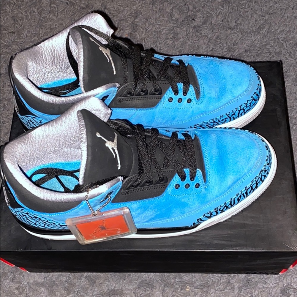 Air Jordan 3 Retro - DK Powder Blue/White-Black